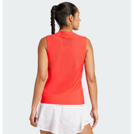 Débardeur ADIDAS Femme PRO CLIMACOOL+ MATCH Rouge PE 2025