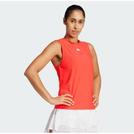 Débardeur ADIDAS Femme PRO CLIMACOOL+ MATCH Rouge PE 2025