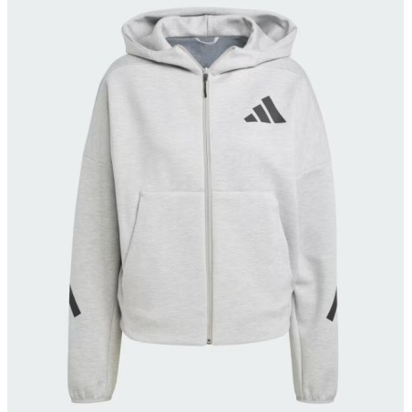 Veste à capuche zippée ADIDAS Femme ZNE HOODIE Gris / Noir PE 2025