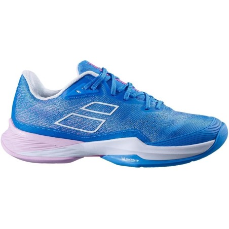 Chaussures BABOLAT Femme JET MACH 3 Toutes Surfaces Bleu / Rose PE 2023