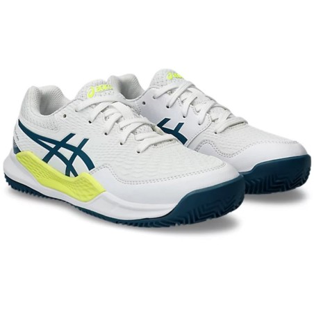 Chaussures ASICS Junior GEL-RESOLUTION 9 GS Terre Battue Blanc / Bleu AH 2023