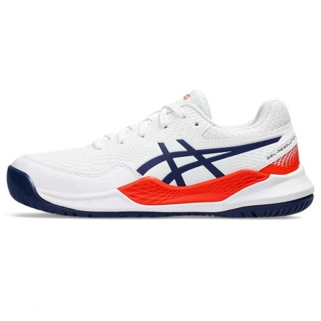 Chaussures ASICS Junior GEL-RESOLUTION 9 GS Blanc / Bleu / Orange PE 2024