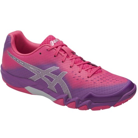 Chaussures ASICS Femme Indoor Gel-Blade 6 Rose / Violet / Gris AH 2017