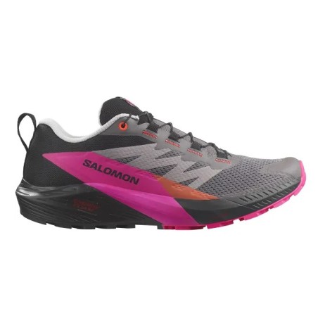 Chaussures Running SALOMON Femme SENSE RIDE 5 Grise / Fushia AH 2023