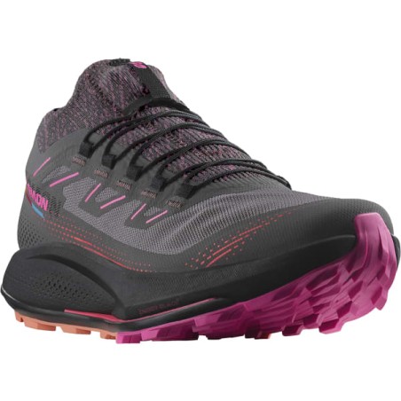 Chaussures Running SALOMON Femme PULSAR TRAIL PRO 2 Gris / Rose / Noir AH 2023