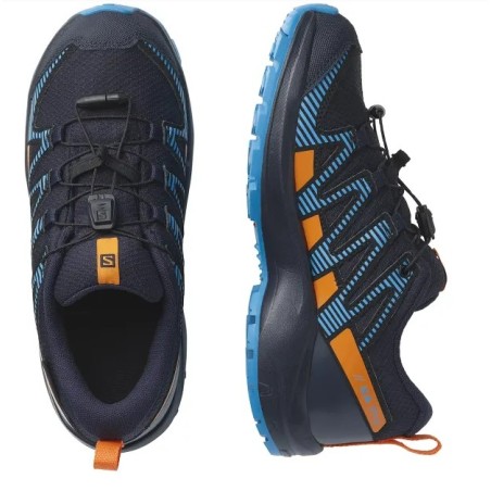 Chaussures Running SALOMON Jnuior XA PRO V8 J Bleu / Orange AH 2021