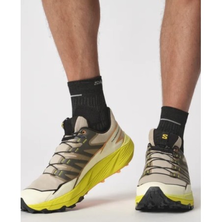 Chaussures Running SALOMON Homme THUNDERCROSS  Beige / Jaune PE 2024