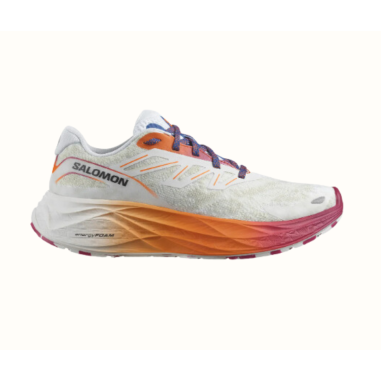 Chaussures Running SALOMON Femme AERO GLIDE 2 ISO Blanc / Orange / Rose PE 2024