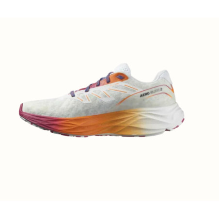 Chaussures Running SALOMON Homme AERO GLIDE 2 ISO Blanc / Orange / Rose PE 2024