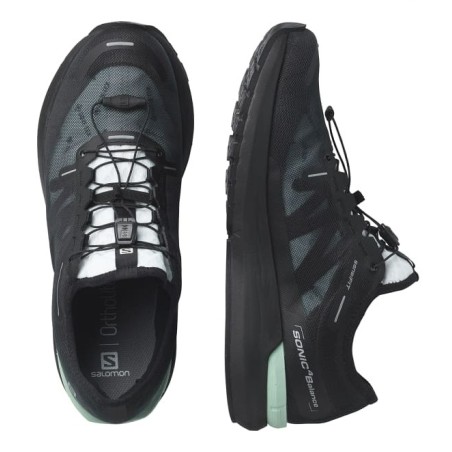 Chaussures Running SALOMON Mixte SONIC 4 GTX Noir/ Vert AH 2021