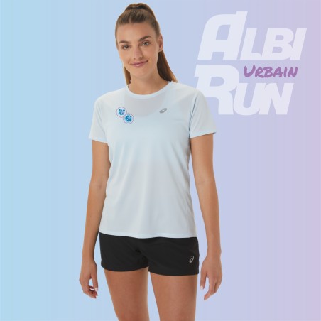 T-Shirt ASICS Running Femme CORE SS TOP Bleu ALBI RUN URBAIN 2025