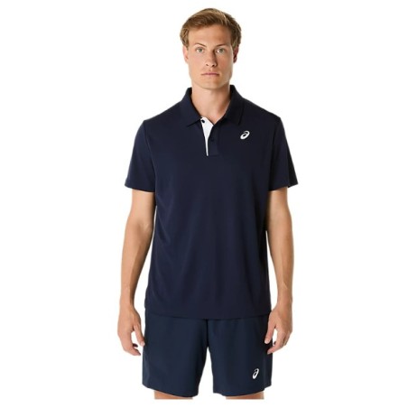 Polo ASICS Homme COURT POLO MIDNIGHT Bleu PE 2025