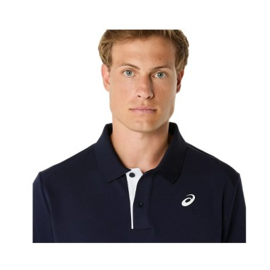 Polo ASICS Homme COURT POLO MIDNIGHT Bleu PE 2025