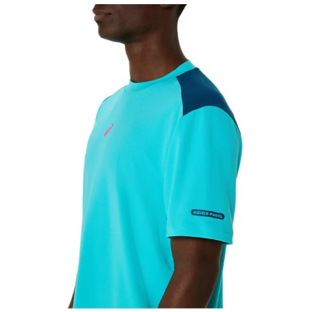 T-Shirts ASICS Homme PADEL COURT SS TOP Bleu / Rose PE 2025