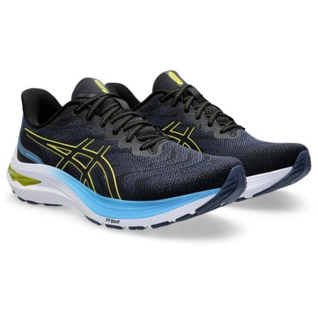Chaussures Running ASICS Homme GEL-PURSUE 9 Bleu / Blanc / Jaune PE 2024