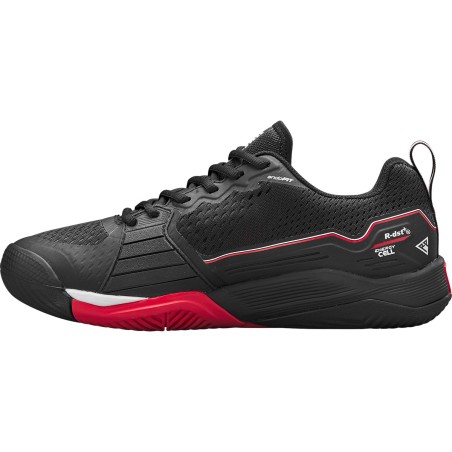 Chaussures WILSON Homme RUSH PRO 4.5 Toutes Surfaces Noir / Rouge PE 2025