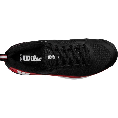 Chaussures WILSON Homme RUSH PRO 4.5 Toutes Surfaces Noir / Rouge PE 2025