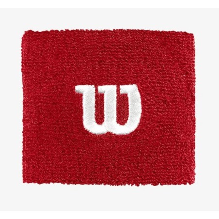 Poignets Eponge WILSON Rouge / Blanc x2 PE 2023