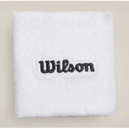 Poignets Eponge WILSON WRISTBAND Blanc / Rouge 2025