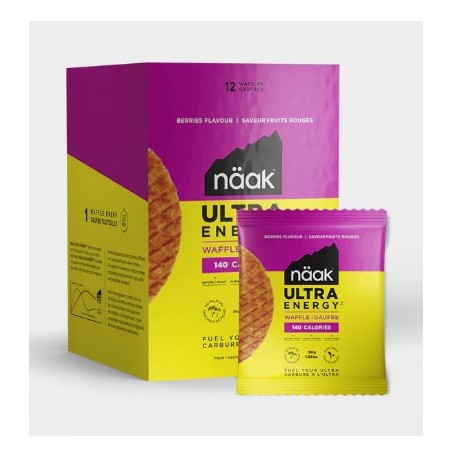 Gaufrettes ENERGETIQUE NAAK ULTRA ENERGY Fruits Rouges 140 Cal 30 g 2024