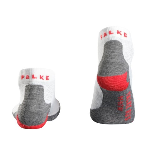 Chaussettes FALKE Femme RU5 SHORT Blanc / Gris PE 2018