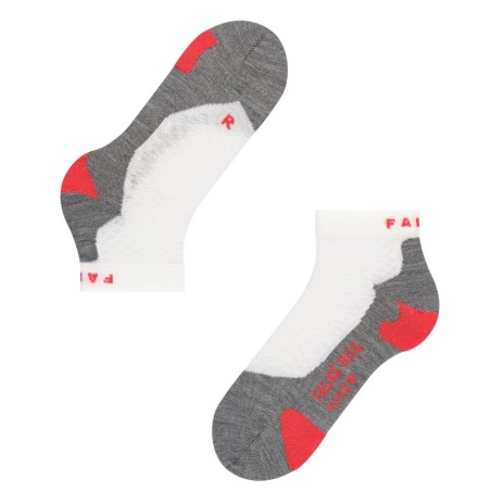 Chaussettes FALKE Femme RU5 Short Grise / Rouge PE 2018