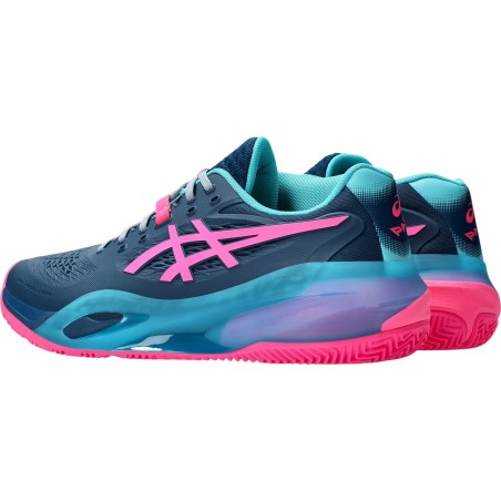 Chaussures Padel ASICS Homme GEL-RESOLUTION X Bleu / Rose PE 2025