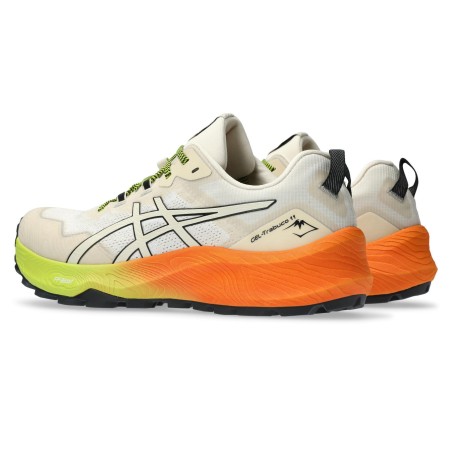 Chaussures Running ASICS Homme GEL-TRABUCO 11 Blanc / Orange / Jaune AH 2023