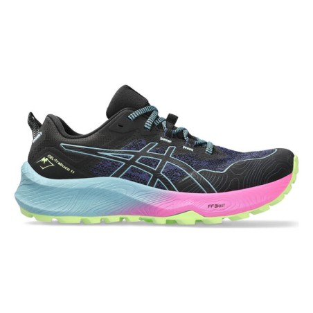 Chaussures Running ASICS Femme GEL-TRABUCO 11 Noir / Bleu / Rose AH 2023