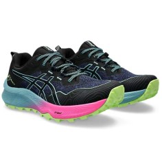 Chaussures Running ASICS Femme GEL-TRABUCO 11 Noir / Bleu... 2