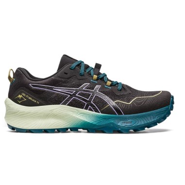 Chaussures Running ASICS Femme GEL-TRABUCO 11 Noir / Bleu / Vert PE 2023