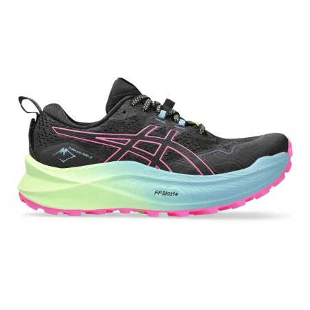 Chaussures Running ASICS Femme TRABUCO MAX 2 Noir / Rose / Bleu AH 2023