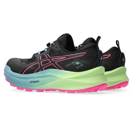 Chaussures Running ASICS Femme TRABUCO MAX 2 Noir / Rose / Bleu AH 2023