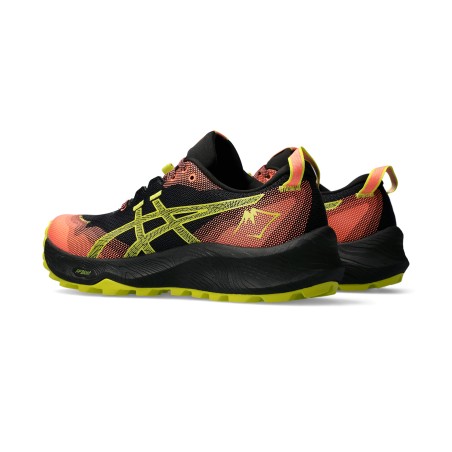 Chaussures Running ASICS Femme GEL-TRABUCO 12 Noir / Saumon / Jaune PE 2024