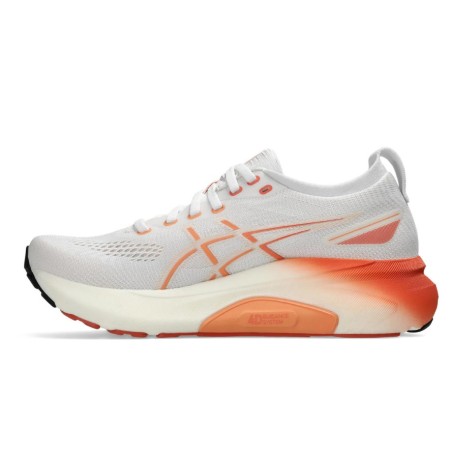 Chaussures Running ASICS Femme GEL-KAYANO 31 Blanc / Orange AH 2024