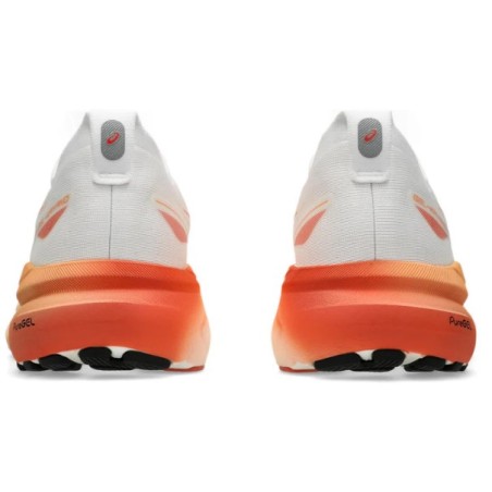 Chaussures Running ASICS Femme GEL-KAYANO 31 Blanc / Orange AH 2024