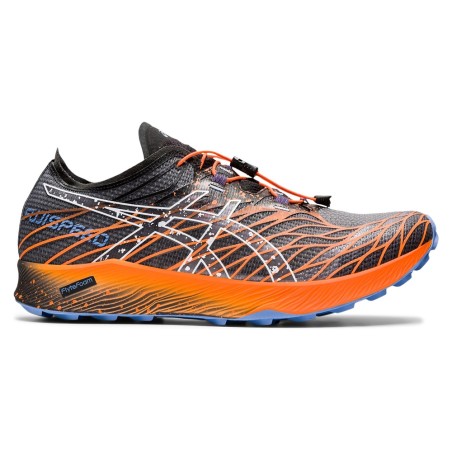 Chaussures Running ASICS Homme FUJISPEED Noir / Orange / Bleu PE 2022