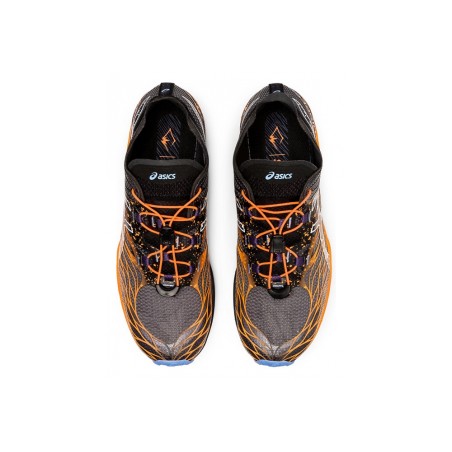 Chaussures Running ASICS Homme FUJISPEED Noir / Orange / Bleu PE 2022