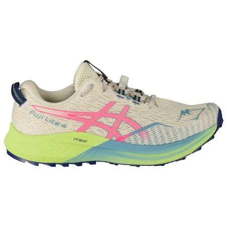 Chaussures Running ASICS Femme FUJI LITE 4 Gris / Vert AH 2023