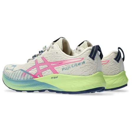 Chaussures Running ASICS Femme FUJI LITE 4 Gris / Vert AH 2023