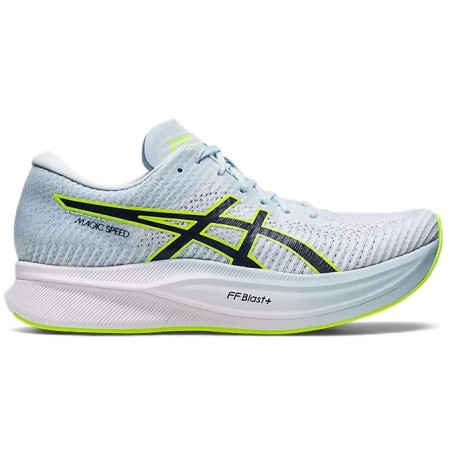 Chaussures Running ASICS Femme MAGIC SPEED Bleu clair / Vert PE 2023