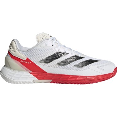 Chaussures ADIDAS Homme DEFIANT SPEED 2 Toutes Surfaces Blanc / Rouge PE 2025