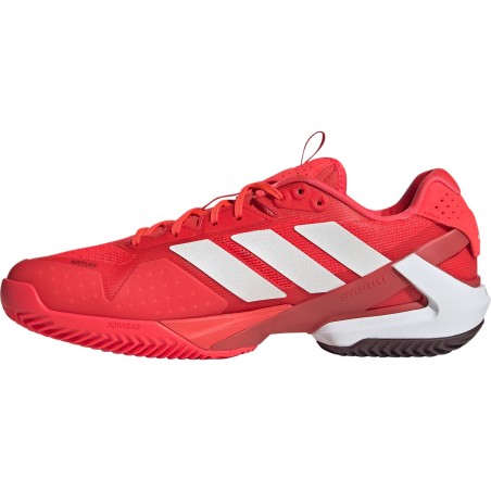Chaussures ADIDAS Homme ADIZERO UBERSONIC 5 Terre Battue Rouge / Blanc PE 2025