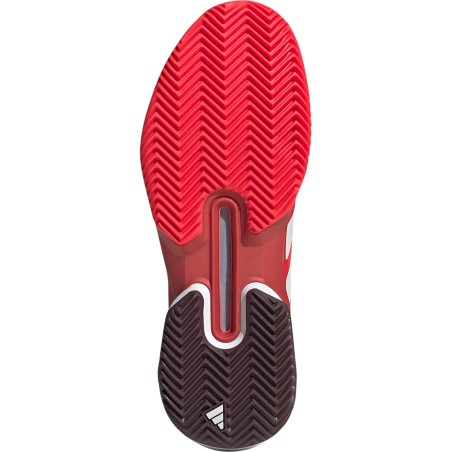 Chaussures ADIDAS Homme ADIZERO UBERSONIC 5 Terre Battue Rouge / Blanc PE 2025