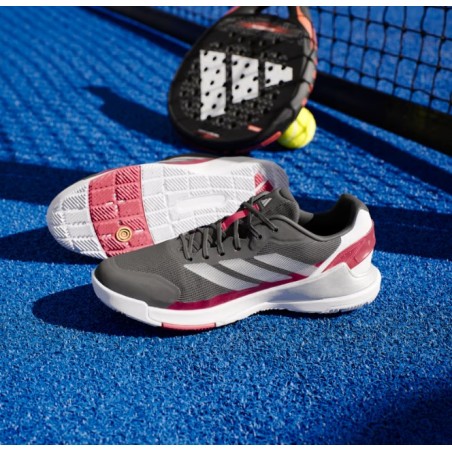 Chaussures Padel ADIDAS Homme CRAZYQUICK LS PADEL Noir / Rouge PE 2025