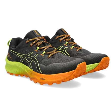 Chaussures Running ASICS Homme GEL-TRABUCO 11 Noir / Orange / Jaune AH 2023
