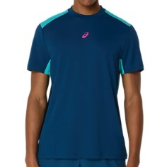 T-Shirts ASICS Homme PADEL COURT SS TOP Bleu / Turquoise...