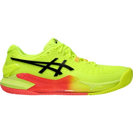 Chaussures ASICS Homme GEL-RESOLUTION 9 PARIS Terre Battue Fluo AH 2024