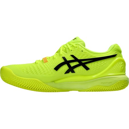 Chaussures ASICS Homme GEL-RESOLUTION 9 PARIS Terre Battue Fluo AH 2024