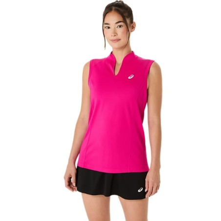 Débardeur ASICS Femme COURT TANK Rose PE 2025